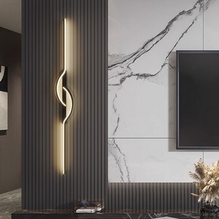 Minimalist Creative Strip Lamp Living Room Sofa TV Background Wall Grille Lamp Simple Modern Bedroom Bedside Lamp Wall Lamp