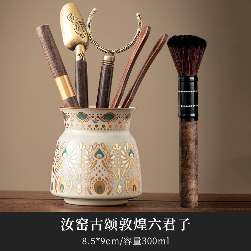 Ru窑 cubierta taza de té kung fu set de té casero taza de té personal especial de alta calidad tres taza de té cubierta