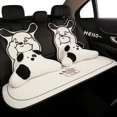 Car Cushion Advanced Sense New Summer Cool Cushion Women Ice Silk Seat Cushion Four Seasons Universal Cute Seat Cover Seat Cover
