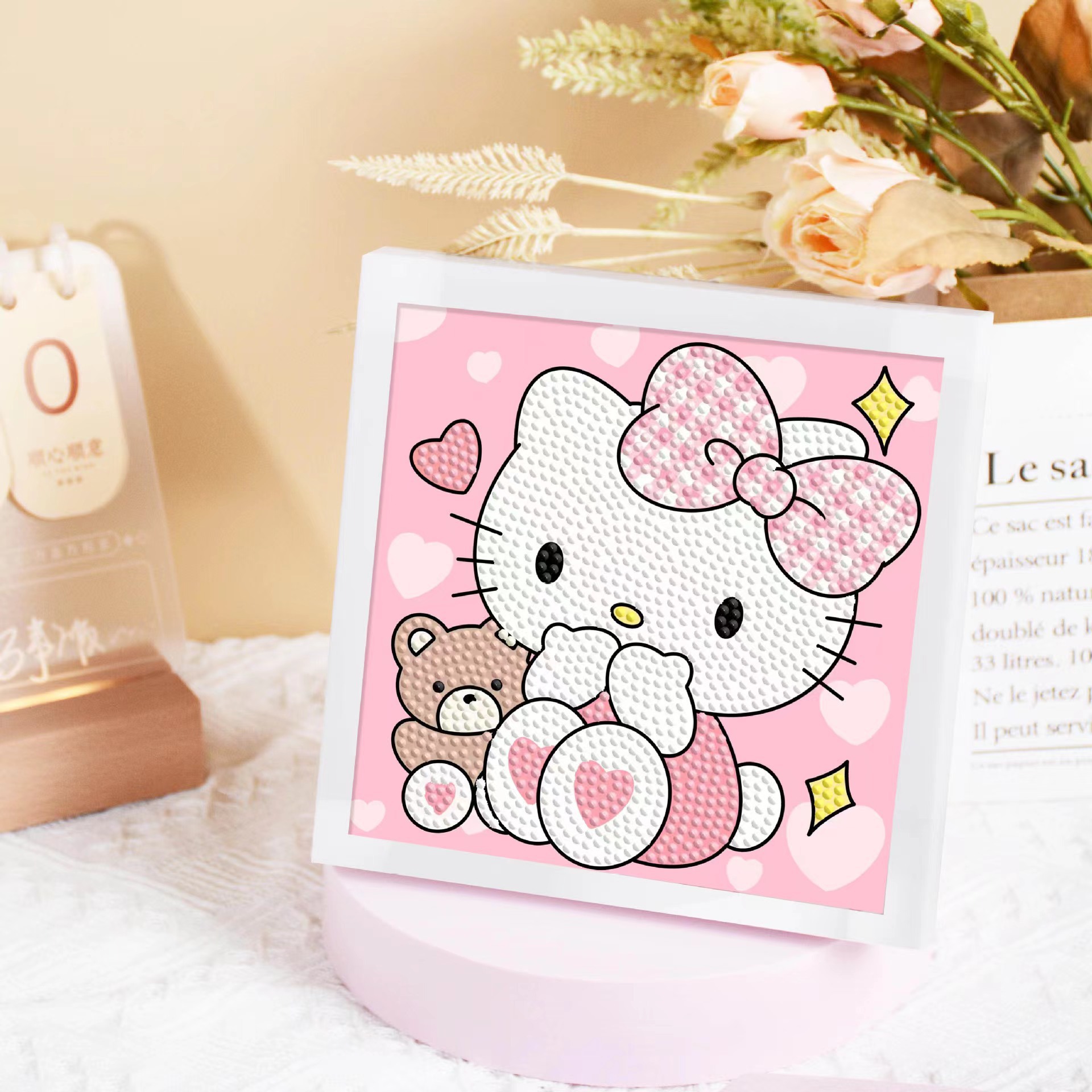 Diamante infantil DIY hecha a mano con material de marco paquete de dibujos animados Sanliou pegatinas de diamante regalo al por mayor pinturas de mampostería