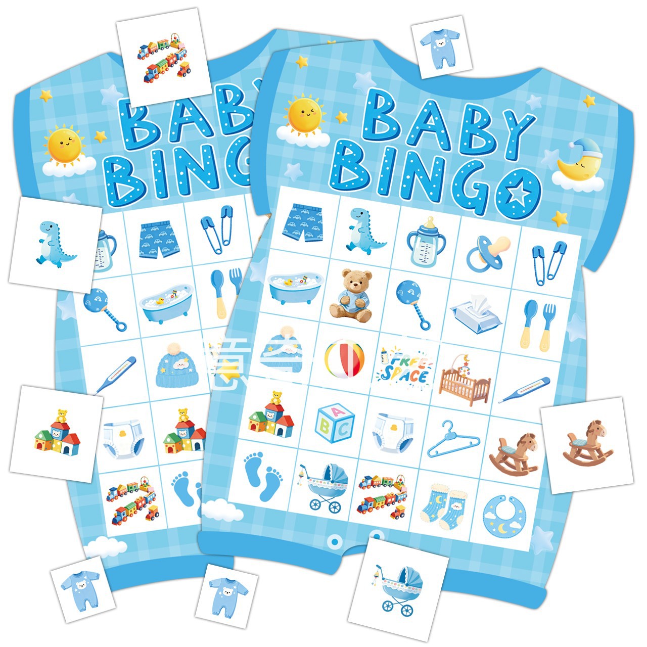 Baby Bingo Card Baby Shower Party 24 People Family Bingo Game Card Set Game Gender Reveal