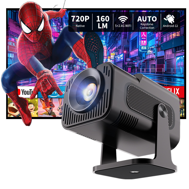 Cross-Border New Model Hy320Mini 1080P High-Definition Projector 4K Short-Throw Projector Wall Projection Factory Direct Wholesale Cross-Border New Model Hy320Mini 1080P High-Definition Projector 4K Short-Throw Projector Wall Projection Factory Direct Wholesale
