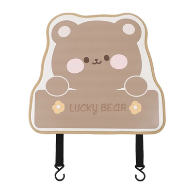 that protects against dirt and kicks, Chair back anti-kick pad - 3d-anti-kick-mat-tulip-bear