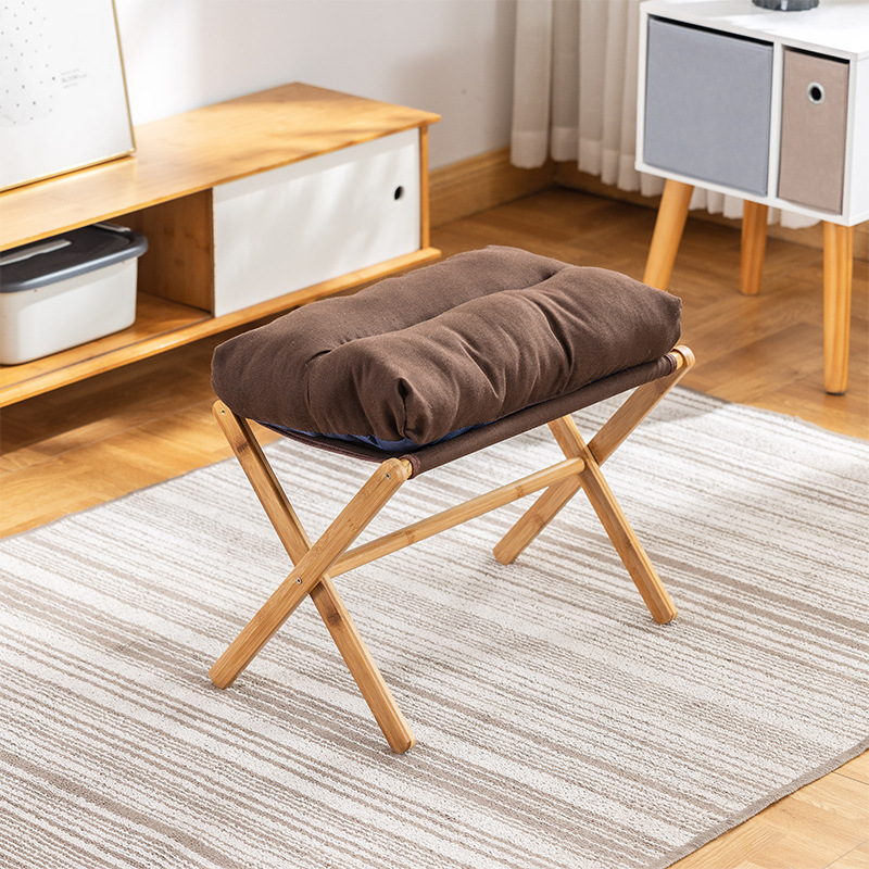 Taburete de sofá, almohadilla de siesta de oficina, artefacto de pie plegable, taburete de zapatos doméstico