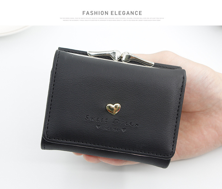Women's Solid Color Pu Leather Flip Cover Wallets display picture 5