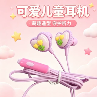 线控带唛耳塞式有线耳机typec3.5插孔适用于听歌打游戏礼品促销耳
