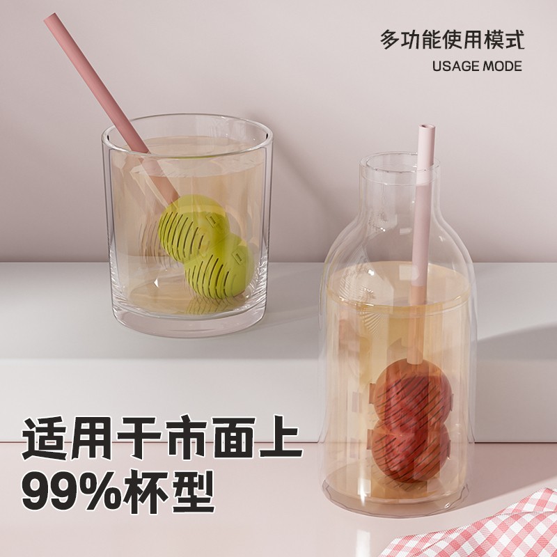 アイスキャンディーのヒョウタンのストローのお茶は高温に耐えます。|undefined