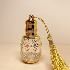 8ML精油走珠瓶精油瓶流蘇滾珠分裝瓶小樣瓶空瓶子便攜旅行香水