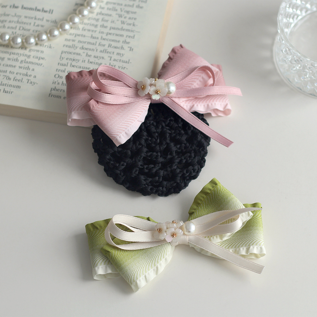 Nurse Hairnet, Professional Hairnet for Women, Flight Attendant, Hotel, Chinese Restaurant Work Hairnet, High-End Hair Accessory, New Style