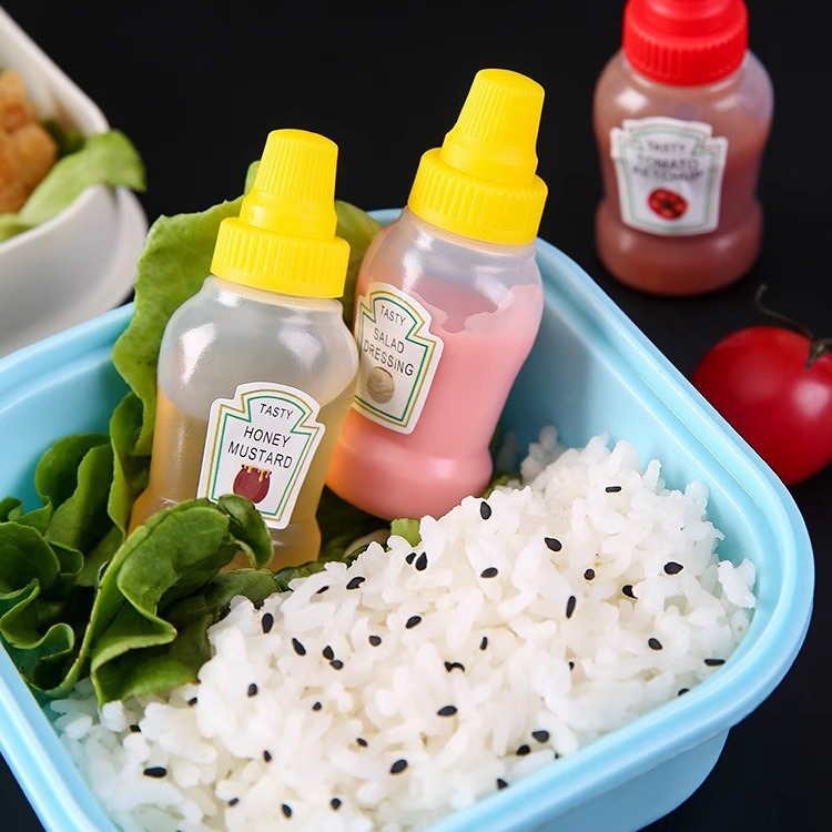 Sauce piquante transfrontalière en bouteille Déjeuner de camping portable Mini assaisonnement de cuisine Boîte scellée Bouteille de sauce à presser_voghion.com