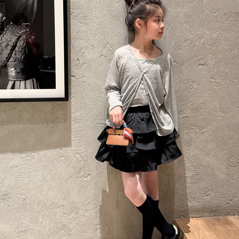 Cadena de moda bolso para niños estilo occidental mini cinturón bufanda de seda bolso de niña con cerradura de doble cara bolso de accesorios para niños y niñas