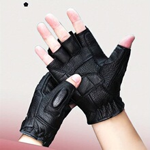 N 29358 Leather Half Finger Gloves ��ָƤ���� �羳��Ӧ