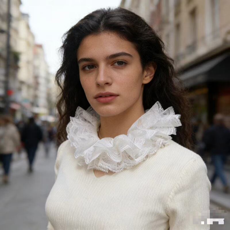 Korean-style Sweater Decorative Collar Fake Collar Women's Matching Fake Collar Bow Lace Decorative Collar Palace Rafer Korean-style Sweater Decorative Collar Fake Collar Women's Matching Fake Collar Bow Lace Decorative Collar Palace Rafer