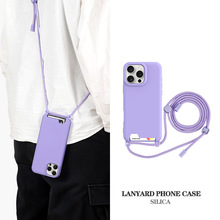 全方位保护原创苹果15promax手机壳ins插卡壳简约挂绳手机壳