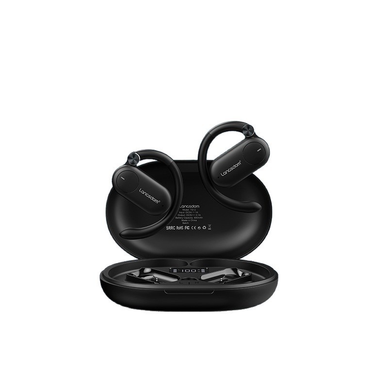 Lanston TS12 auriculares Bluetooth auricular montado en la oreja juego de carrera ultra-larga resistencia de negocios auriculares a prueba de agua Bluetooth 5,3