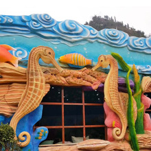 玻璃钢雕塑工艺品水泥浮雕外立面造型美化工程承接安装制作设计