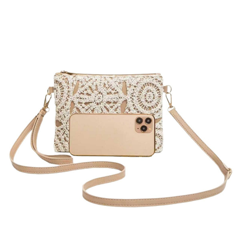 2025 nueva moda hueco flores bolsas de mano de estilo casual bolsas de lujo ligeras cotidianas ventas directas de fábrica