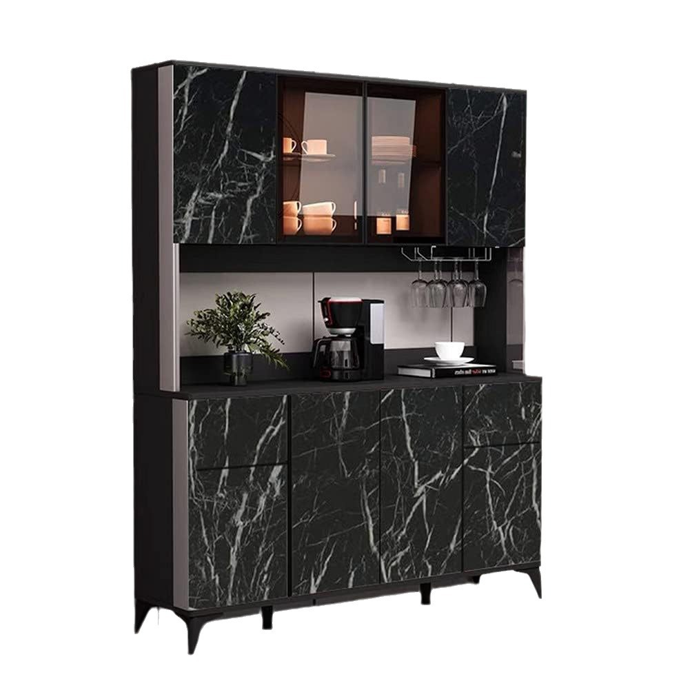 Carta da parati autoadesiva in marmo nero per piano di lavoro, adesivo per scrivania e mobiletto_voghion.com