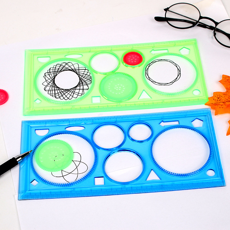 Children's Dizzy Circle Template Set Creative Drawing Tool for Kindergarten Multifunctional Student Stationery