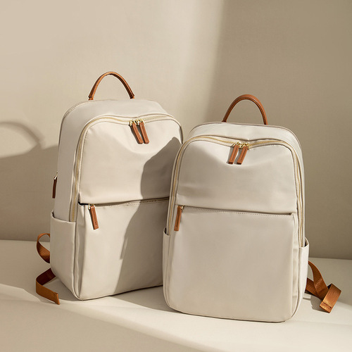 15-inch 16-inch computer bag for women  spring and summer simple large-capacity Oxford cloth backpack casual travel backpack