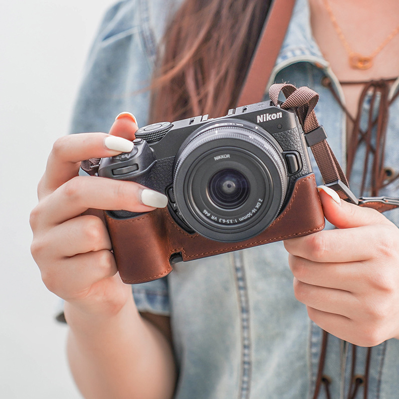 SLR NIKON Z50 보호 케이스 Z30 카메라 가방 ZFC 가죽 기반 가죽 케이스에 적합한 국경 간 대외 무역