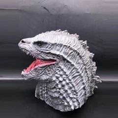 2021 Godzilla Mask vs King Kong Halloween Horror Latex Headgear Cosplay Monster Dinosaur Mask 