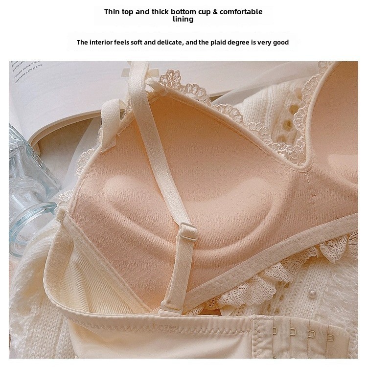 Set reggiseno push-up in pizzo Pure Desire, sexy, ricamato, intimo giapponese, reggiseno traspirante grande per donne con petto piccolo_voghion.com