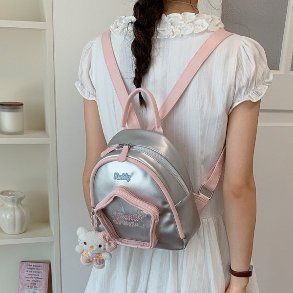 Cross-border 2026 nuevo bolso de cinco puntas de verano 2026 nuevo estilo japonés y coreano letras bordadas bolsas lindas