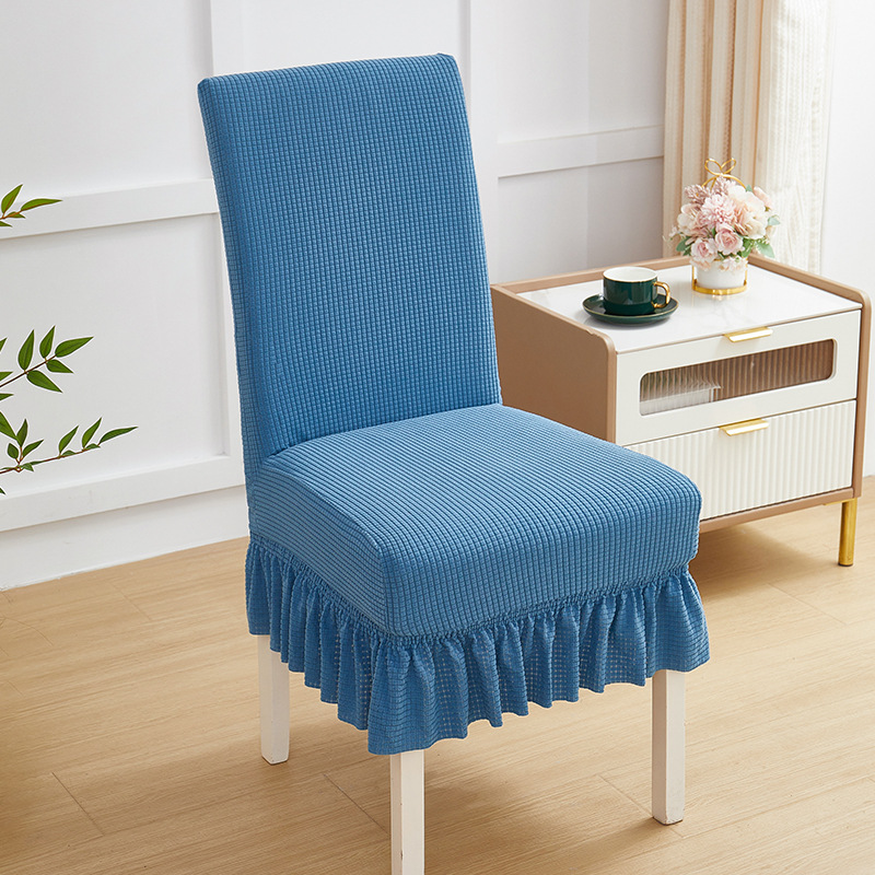 Cuadernas de asiento de asiento de comedor doméstico de cuatro estaciones cubierta de asiento todo incluido cubierta de asiento curva universal cubierta de protección de mesa elástica