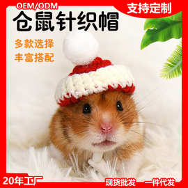 仓鼠小帽子侏儒鼠鹦鹉头套花枝鼠宠物毛线头饰衣服装饰蜜袋鼯饰品