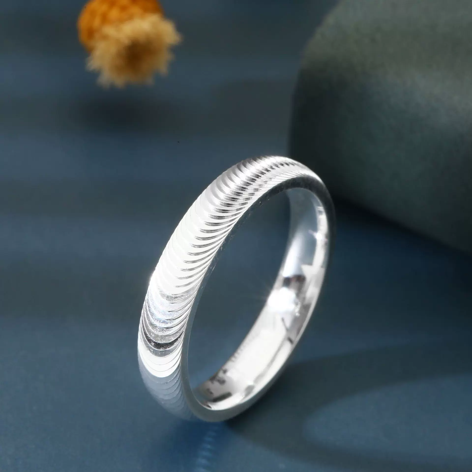 6512号足银999.9闭口猫眼戒指简约时尚猫眼戒指绚丽吸睛精致轻奢