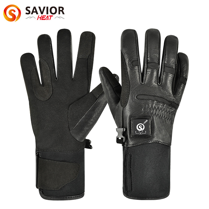 Autumn and Winter Outdoor Electric Heating Motorcycle Gloves for Adults, Electric Vehicle Riding, Cold-Resistant, Waterproof, Anti-Slip Riding