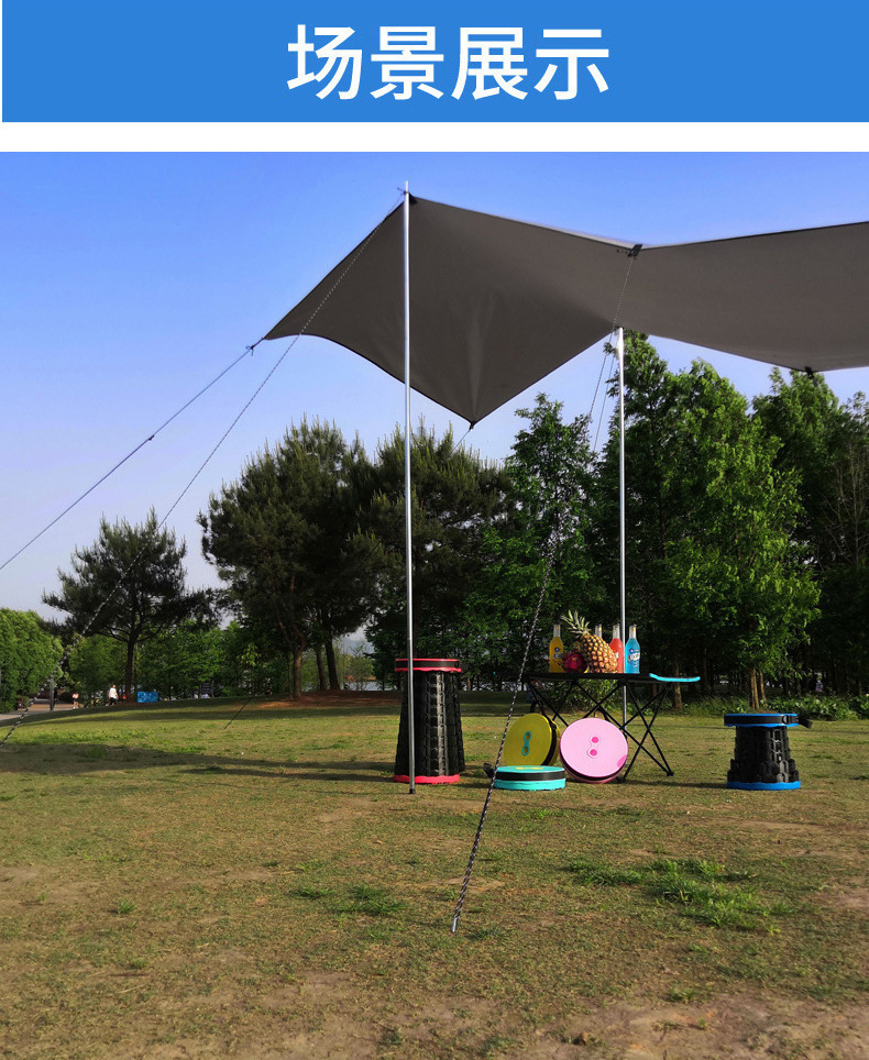 Sunshade Car Awning Side Canopy Outdoor Camping Tent Suv Rear Tent Canopy Windproof Roof Cover