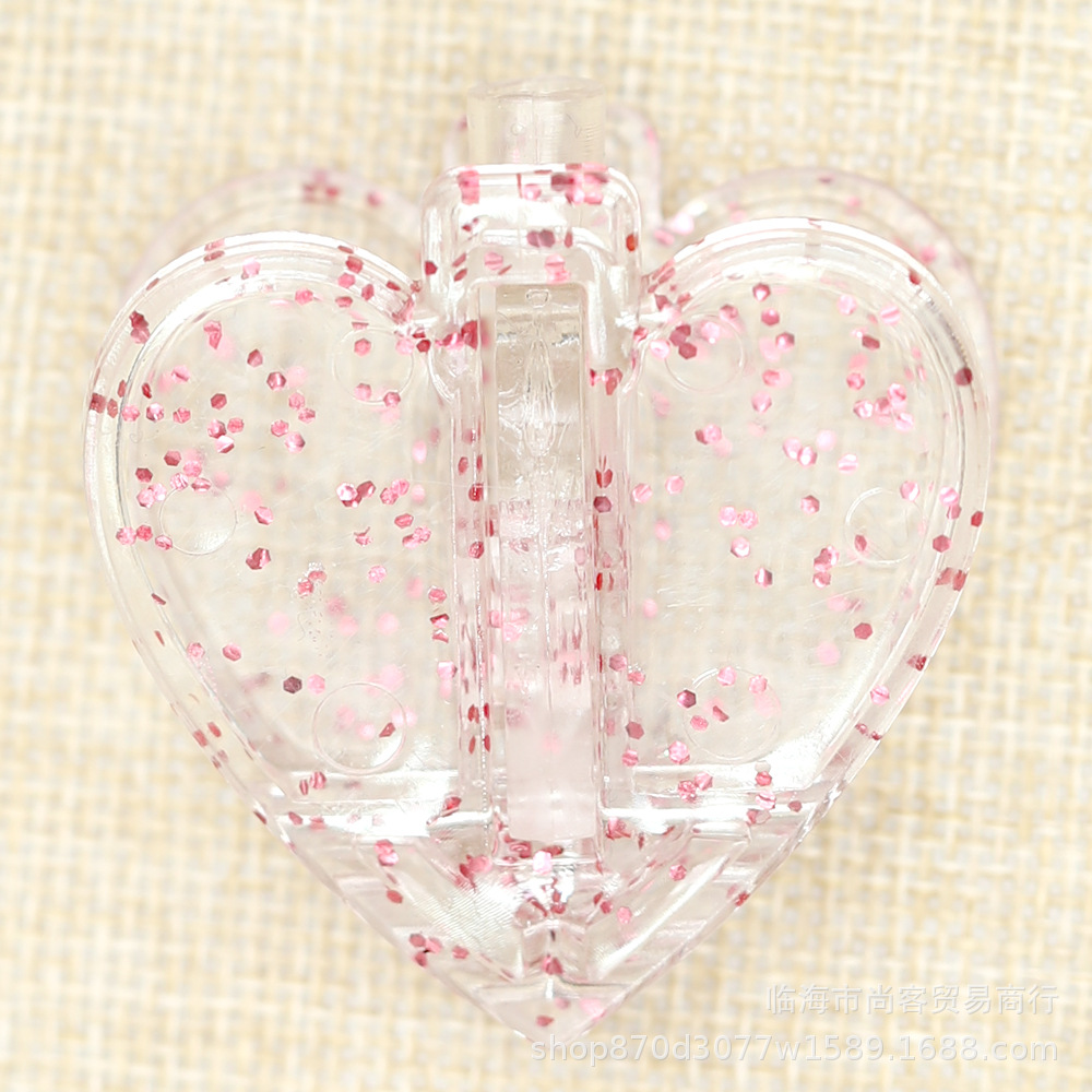 爱心挂件LED彩灯串灯配件 照片墙求婚喜庆照片夹子插件装饰