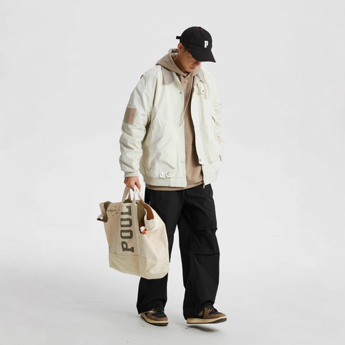 American Retro Pilot Jacket for Men - Spring and Autumn Season, National Trend Loose Stylish Versatile Sports Performance Workwear Outerwear