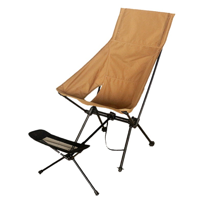 Transfronterizo especial de aleación de aluminio al aire libre Silla de camping doble tubo Silla de pesca portátil playa ocio silla plegable en stock