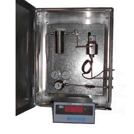 Настенный датчик точки росы устанавливается на газопроводе, резервуаре или настенном ящике.