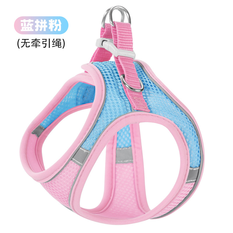 Nuevo chaleco con correa para mascotas, arnés reflectante para gatos y perros, cuerda para caminar para gatos, suministros para mascotas, fuente en stock