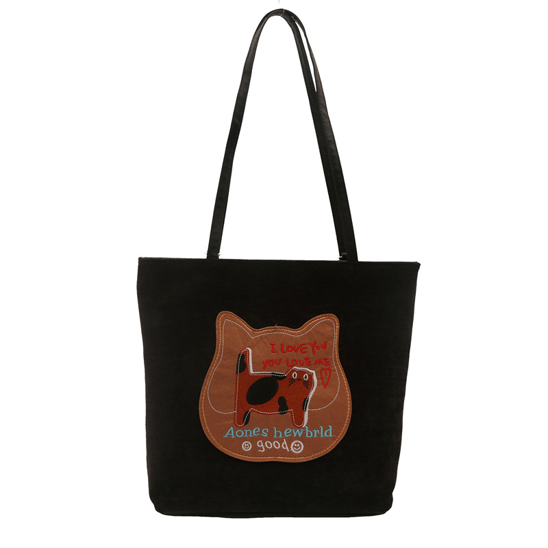 Bagos de gran capacidad para chicas encantadoras otoño / invierno 2024 nuevo estilo retro bolso de hombro de moda alta sensación bolso de brazo