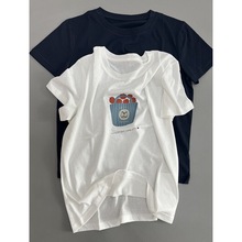 韩系圆领水果卡通图案印花宽松显瘦百搭休闲短袖T恤女士夏季新款