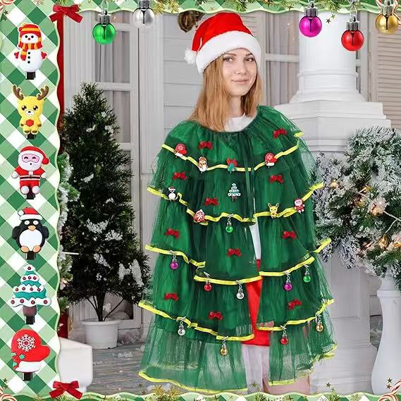 Christmas Costumes Green Christmas Tree Christmas Costumes Christmas Party Party Masquerade Stage Performance Costumes
