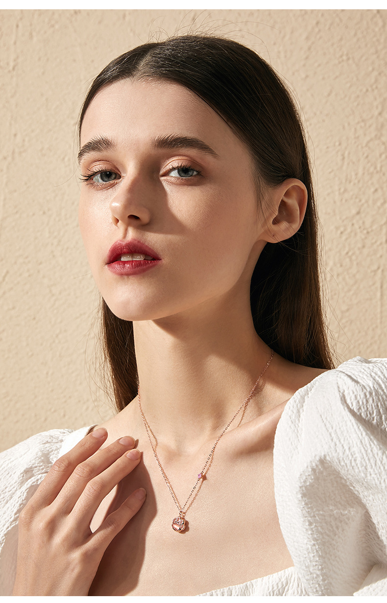 Sterling Silver Cat Claw Necklace Women's Summer Cute Pendant Collarbone Chain 2022 New 520 Valentine's Day Gift for Girlfriend