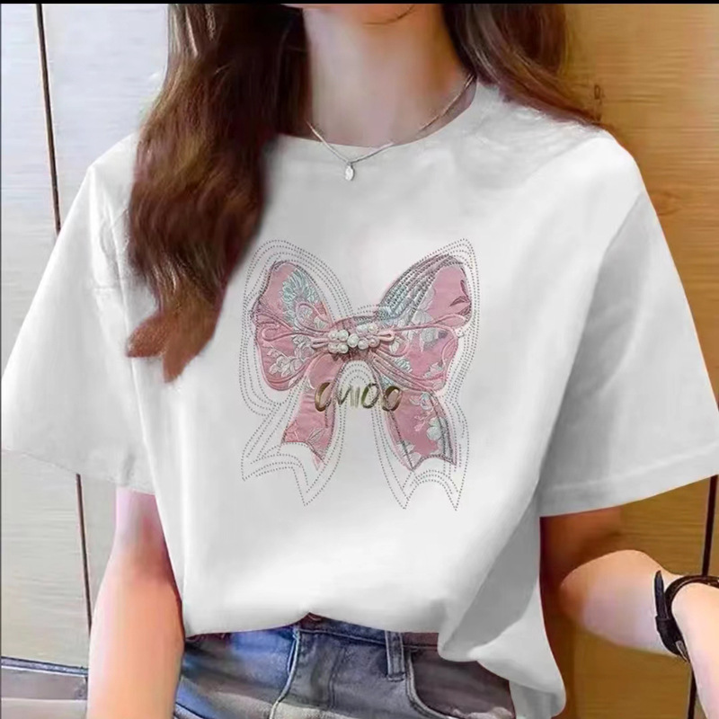 夏装韩版新中式百搭简约上衣短袖学生宽松纯色情侣男女同款打底衫