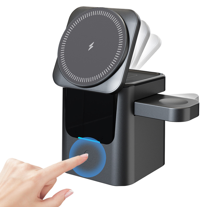 Cargador Inalámbrico Plegable de Escritorio Carga Magnética