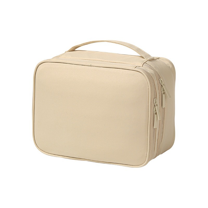 Milk Apricot Rice [Double Layer Solid Color Cosmetic Bag]