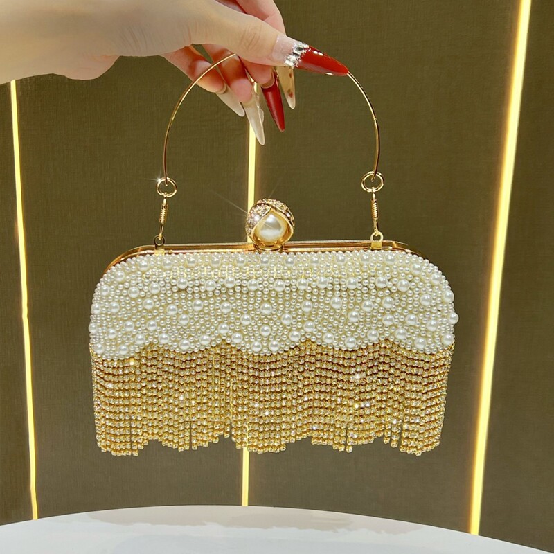 Cross-Border New Evening Bag, Socialite Handbag, High-End Bride, Bridesmaid, Wedding Dress, Cheongsam Clutch Bag, Crossbody Bag