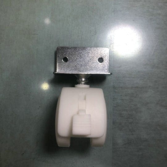 PP White Wheel Large 2 Hole Right Angle Caster Luggage Directional Wheel Universal Edge Mute Wheel