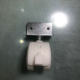 PP White Wheel Large 2 Hole Right Angle Caster Luggage Directional Wheel Universal Edge Mute Wheel