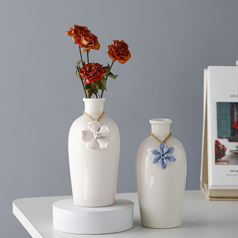 Nordico inswind simple vasos de cerámica acuopónicos arreglos de flores pequeñas mesas de comedor acuoso ornamentos vasos de geometría