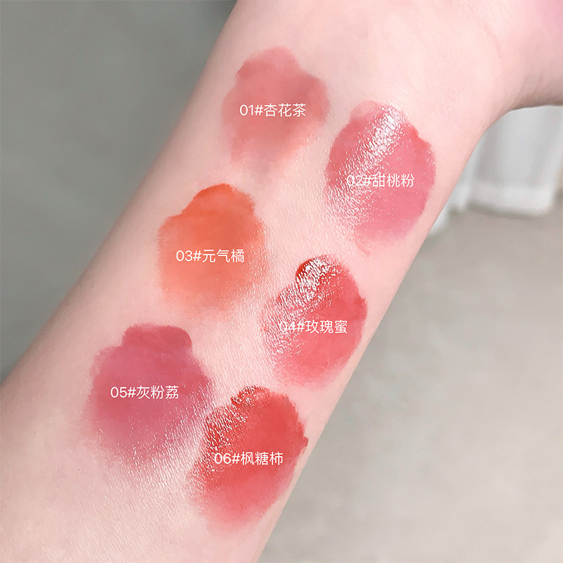 Gegebear cristal esmalte de labios transparente de agua espejo oso lápiz labial natural tierno lápiz labial al por mayor
